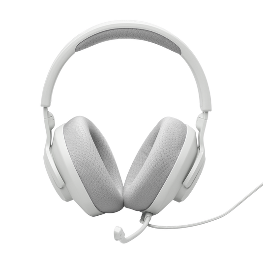 JBL Quantum 100M2 - White - Wired over-ear gaming headset with detachable mic and mute option - Front image number null